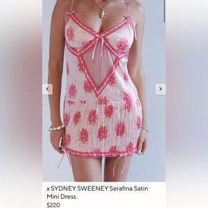 Frankies Bikinis Serafina Satin Mini Dress